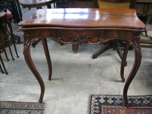 French Flame Mahogany Console Table