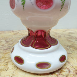 Bohemian Overlay Glass Vase | Antique & Vintage | Moonee Ponds Antiques | Australia Wide Delivery