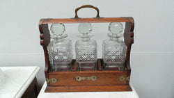 Edwardian Oak Tantalus | Antique & Vintage | Moonee Ponds Antiques | Australia Wide Delivery