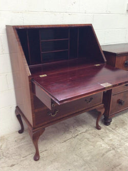 Solid Mahogany Bureau Secretaire | Antique & Vintage | Moonee Ponds Antiques | Australia Wide Delivery