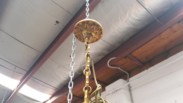 French Napoleon III Gilt Bronze Chandelier
