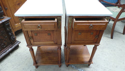 Pair of French Oak Bedside Cabinets-8 | Antique & Vintage | Moonee Ponds Antiques | Australia Wide Delivery