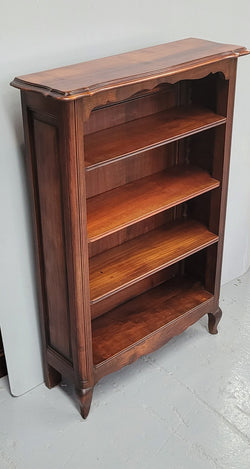 Compact French Louis XV Style Walnut Open Bookcase | Antique & Vintage | Moonee Ponds Antiques | Australia Wide Delivery