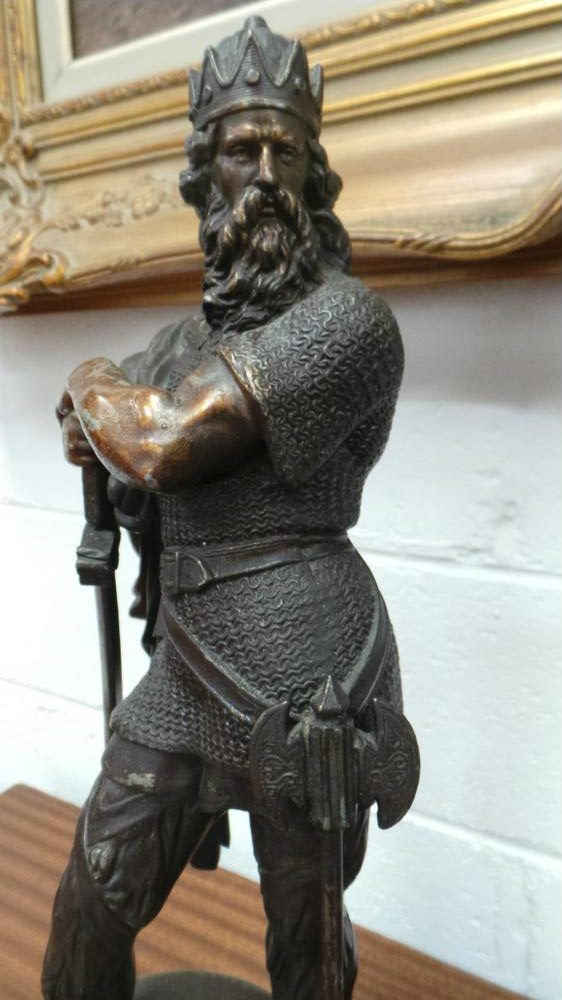 Pair of Victorian Viking Statues