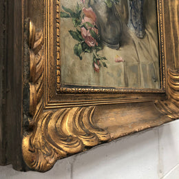 French Style Framed Floral Painting