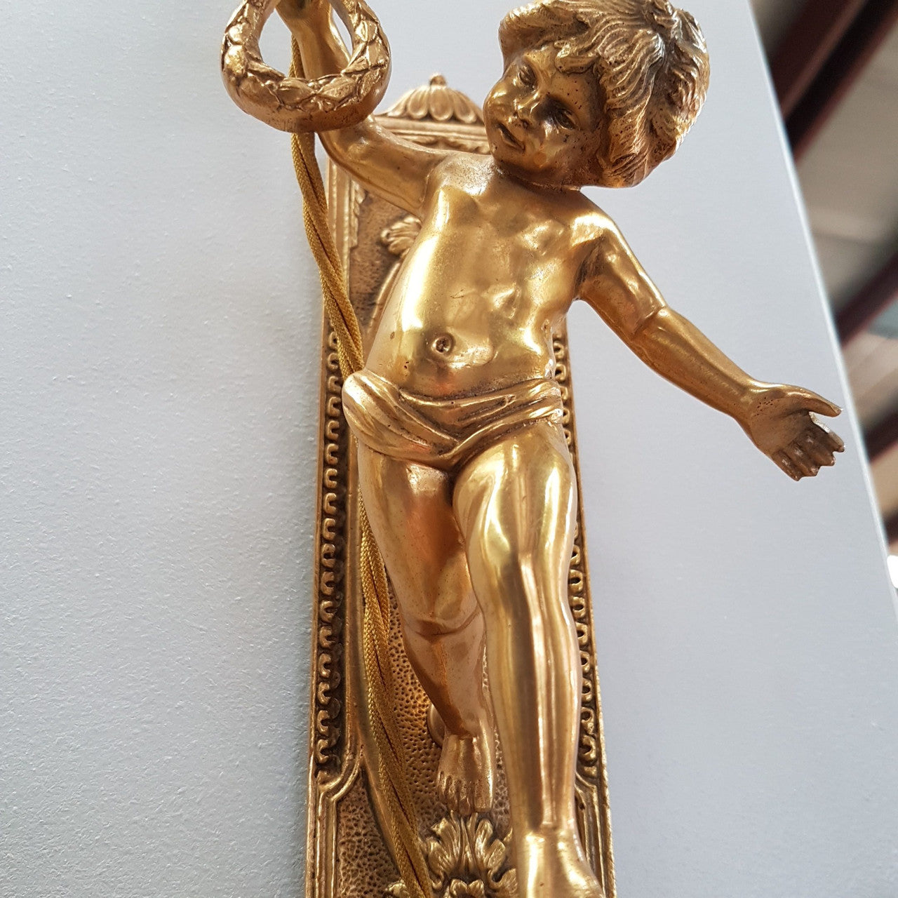 A Pair Of Extremely Decorative Cherub Wall Lights-Sconces | Antique & Vintage | Moonee Ponds Antiques | Australia Wide Delivery