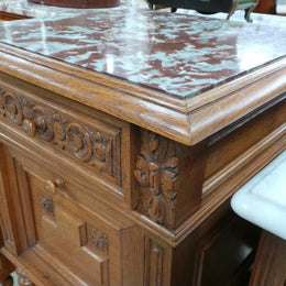 French Oak Single Bedside Cabinet