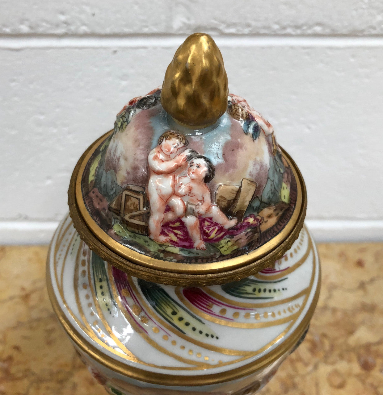 Antique 19th Century Capodimonte Vase