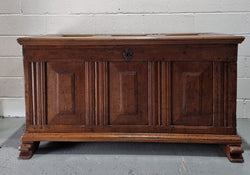 Rustic Early 19th Century French Oak Trunk | Antique & Vintage | Moonee Ponds Antiques | Australia Wide Delivery