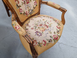 Louis XV Style Walnut Tapestry Armchair | Antique & Vintage | Moonee Ponds Antiques | Australia Wide Delivery