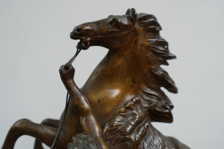 French Clock With A Marly Horse | Antique & Vintage | Moonee Ponds Antiques | Australia Wide Delivery