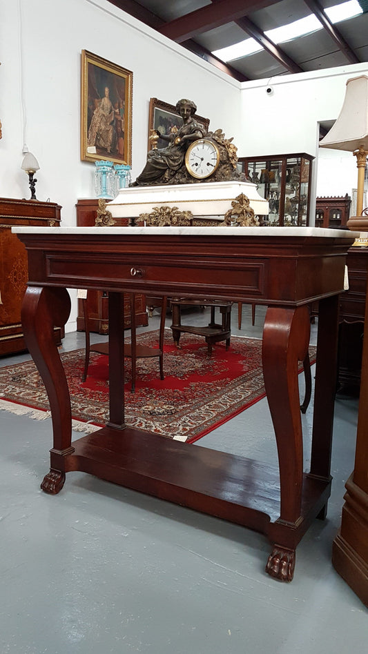 French Mahogany Console Table