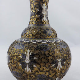 Japanese Cloisonne Vase On Stand