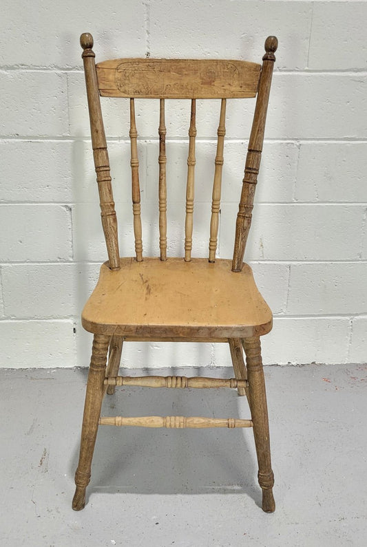 Gorgeous Antique Australian kangaroo scene chair. In original condition. Circa 1900