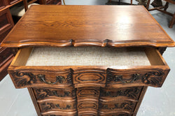 French Oak Miniature Chest of Five Drawers | Antique & Vintage | Moonee Ponds Antiques | Australia Wide Delivery