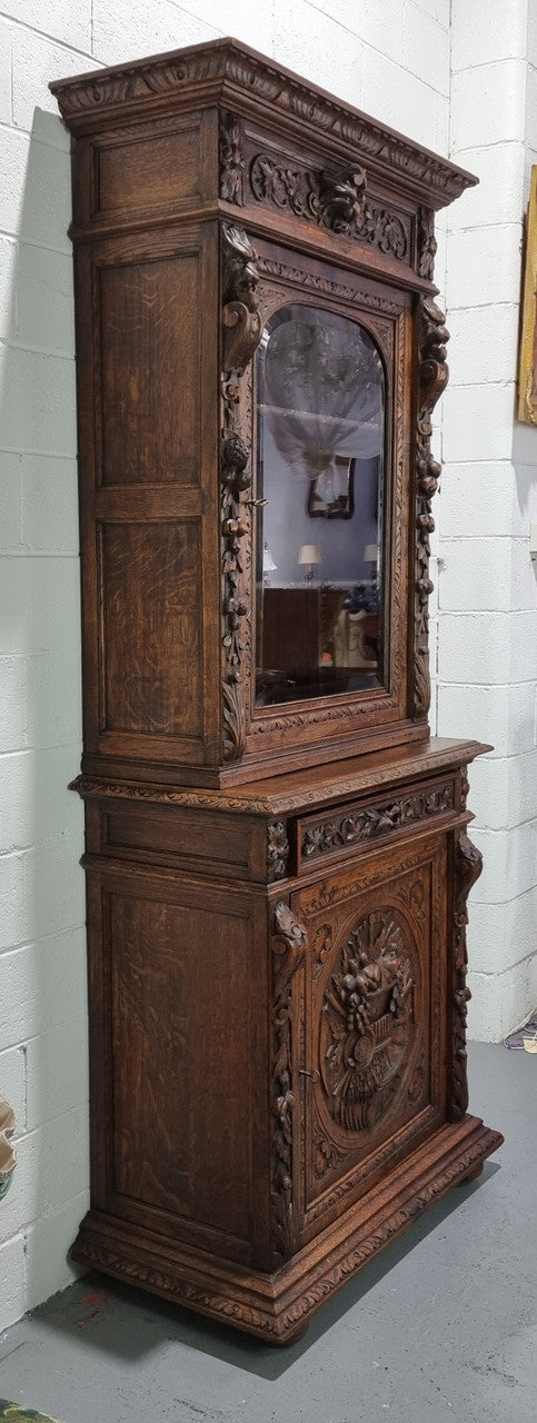 19th Century French Oak Gothic Style Cabinet | Antique & Vintage | Moonee Ponds Antiques | Australia Wide Delivery