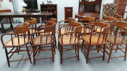 Set Of 10 English Oak Captain’s Chairs | Antique & Vintage | Moonee Ponds Antiques | Australia Wide Delivery