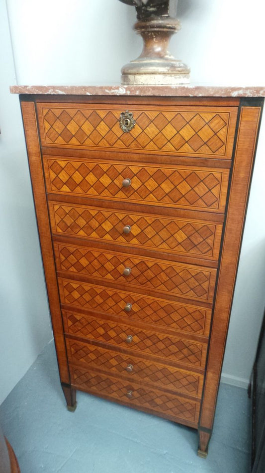 French Inlaid Semainier-1