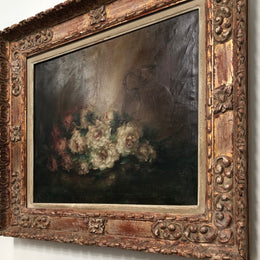 French Antique Floral Painting
