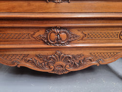 Single Door Walnut Louis XV Style Armoire | Antique & Vintage | Moonee Ponds Antiques | Australia Wide Delivery