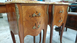 Beautiful Pair Of French Inlaid Bedsides | Antique & Vintage | Moonee Ponds Antiques | Australia Wide Delivery