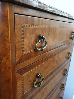 Louis XV Style Inlaid Marble Top Seminar | Antique & Vintage | Moonee Ponds Antiques | Australia Wide Delivery
