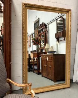 Very Large French Style Mirror With Beveled Glass | Antique & Vintage | Moonee Ponds Antiques | Australia Wide Delivery