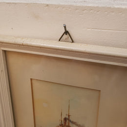 A lovely pair of framed watercolor paintings signed by Australian artist Harold Dalton Hall. In good original condition.