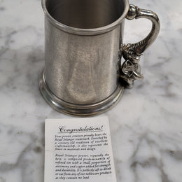 Royal Selangor pewter christening mug featuring an Elephant - Boxed. It has been sourced from locally and is in good original condition, please view photos as they help form part of the description.