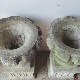 French Vintage Concrete Planters