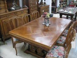 French Provincial Extension Dining Table | Antique & Vintage | Moonee Ponds Antiques | Australia Wide Delivery