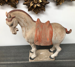 Detailed Terracotta Copy of Tang Dynasty Horse | Antique & Vintage | Moonee Ponds Antiques | Australia Wide Delivery