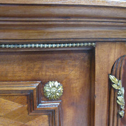 French Walnut Queen Size Bed