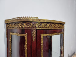 Louis XV Style Walnut Vitrine Display Cabinet With Attractive Ormolu Mounts | Antique & Vintage | Moonee Ponds Antiques | Australia Wide Delivery