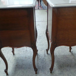 Pair of French Oak Bedside Cabinets-7
