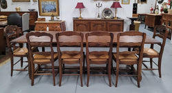 French Oak Pedestal Farmhouse Style Dining Table | Antique & Vintage | Moonee Ponds Antiques | Australia Wide Delivery