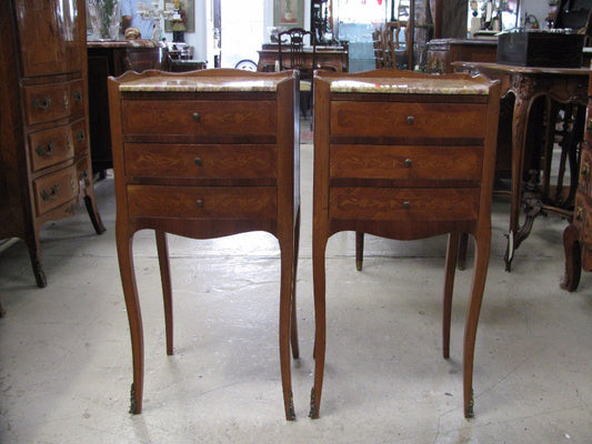 Gorgeous Pair Of French Bedsides