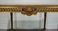 French Louis XVI Style Gilt Center Table with Marble Top | Antique & Vintage | Moonee Ponds Antiques | Australia Wide Delivery