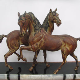 French Art Deco Horse Statue