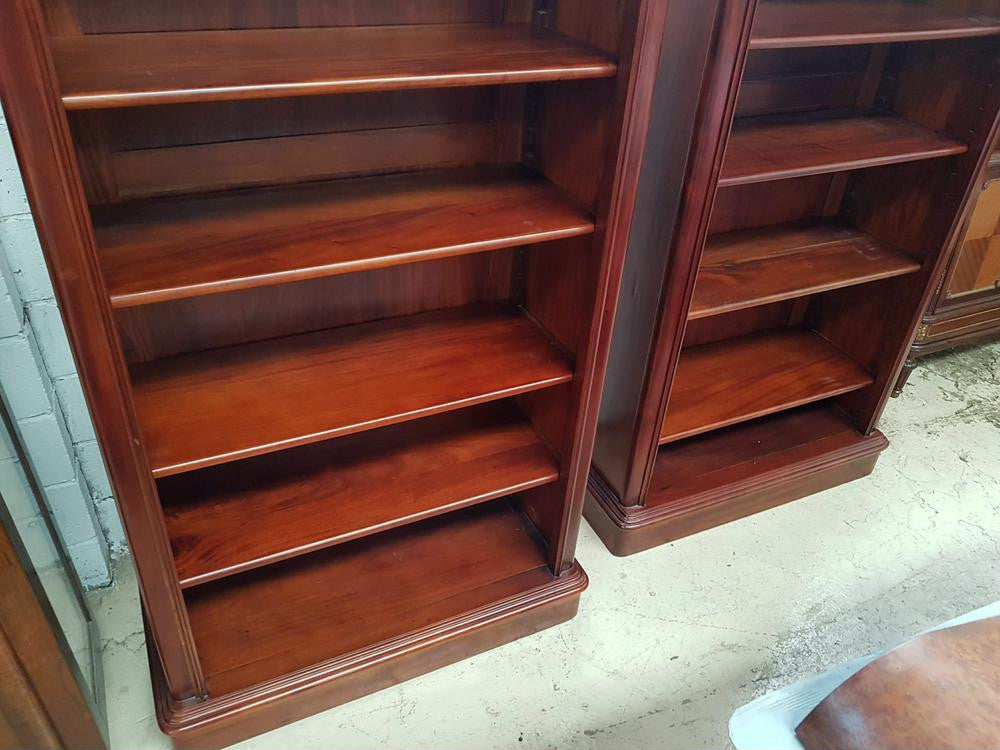 Australian Custom Built Solid Mahogany Bookcases | Antique & Vintage | Moonee Ponds Antiques | Australia Wide Delivery