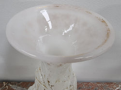 French 19th Century Milk Glass Embossed Vase | Antique & Vintage | Moonee Ponds Antiques | Australia Wide Delivery