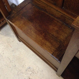 Australian Oak Arts and Crafts Hallstand