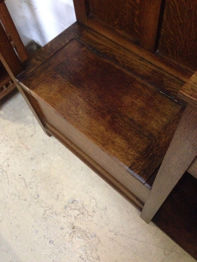 Australian Oak Arts and Crafts Hallstand | Antique & Vintage | Moonee Ponds Antiques | Australia Wide Delivery