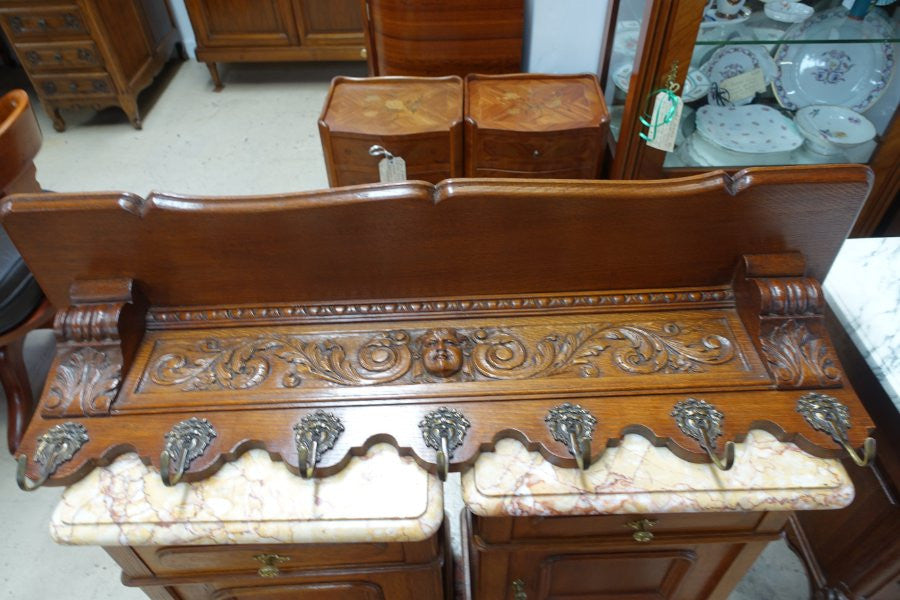 French Oak Coat- Hat Rack | Antique & Vintage | Moonee Ponds Antiques | Australia Wide Delivery