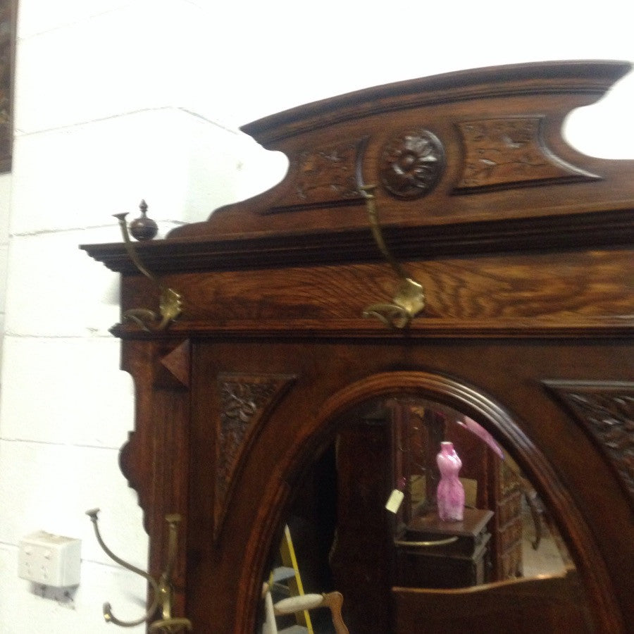 French Provincial Oak Hall Stand