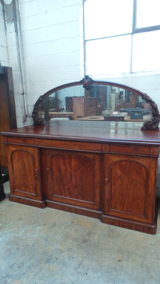 Victorian Mahogany Mirrored Back Sideboard