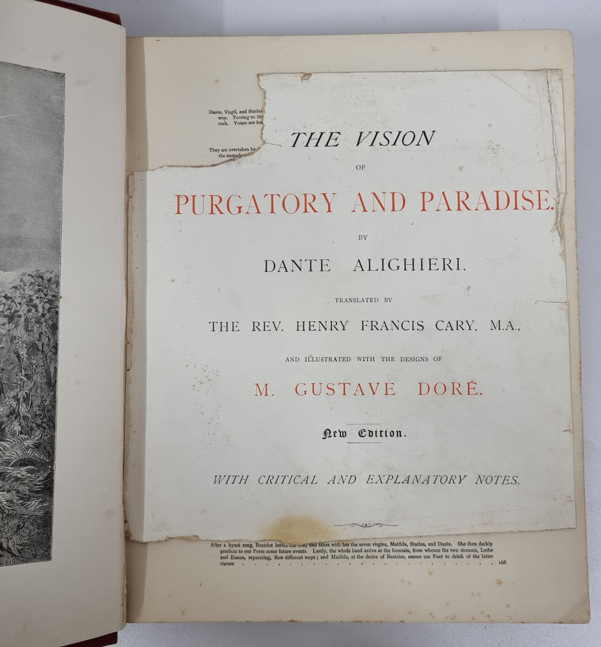 Dantes The Vision of Purgatory & Paradise together with The Vision of Hell 2 Volumes | Antique & Vintage | Moonee Ponds Antiques | Australia Wide Delivery