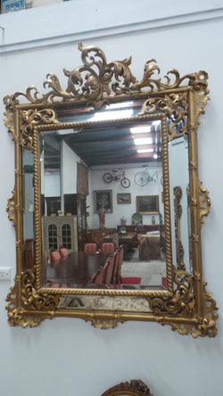 Parisian 19th Century Cushion Mirror | Antique & Vintage | Moonee Ponds Antiques | Australia Wide Delivery