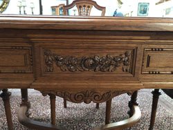 Lovely French Oak Small Dining Table & Six Chairs | Antique & Vintage | Moonee Ponds Antiques | Australia Wide Delivery
