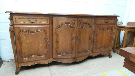 Large French Oak Sideboard-Buffet